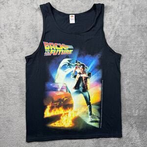 Y2K Back to the Future Shirt Tank Top Adult M Graphic Tee Universal Studios FOTL